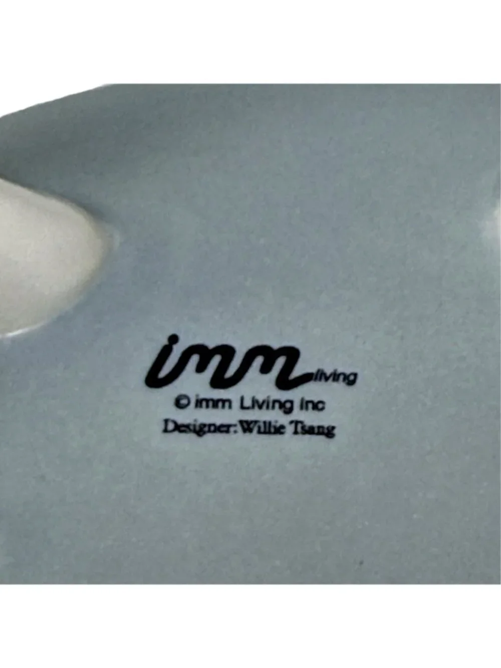 Imm Living Soap Dish Willie Tsang Novelty Horse Leg Trinket Holder Blue Ceramic